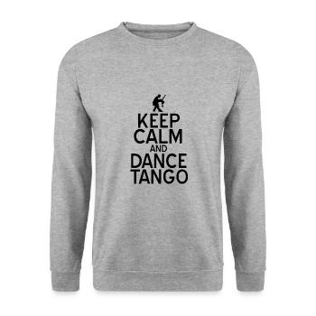 tango - Unisex Sweatshirt - salt & pepper - Front - Alina (178cm) & Michal (187cm)