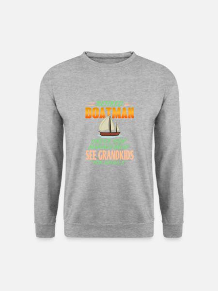 Bootsmann - Unisex Pullover - Weißgrau meliert