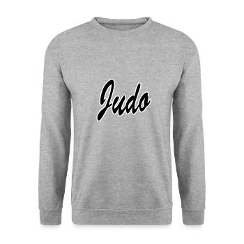 Judo - Unisex Sweatshirt - salt & pepper - Front - Alina (178cm) & Michal (187cm)