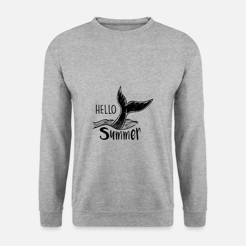 Summer, sun, beach, vacation, gift - Unisex Sweatshirt - salt & pepper