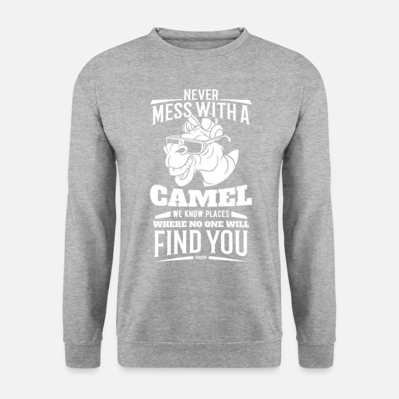 Never Mess With A Camel - Unisex Sweatshirt - salt & pepper