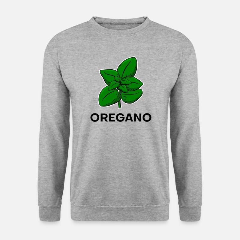 Oregano Kräuter Garten - Unisex Pullover - Weißgrau meliert