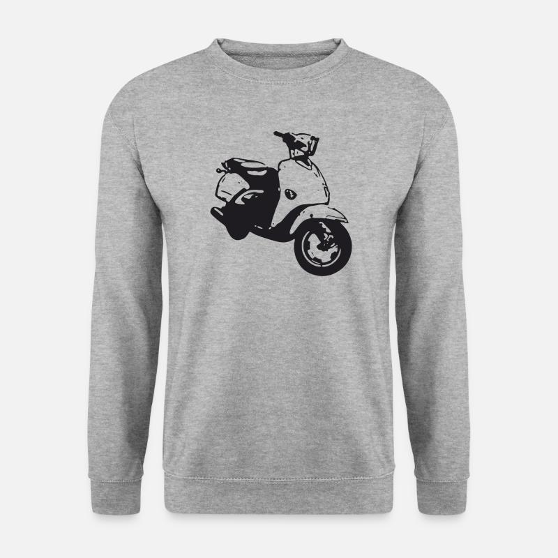 roller - Unisex Pullover - Weißgrau meliert