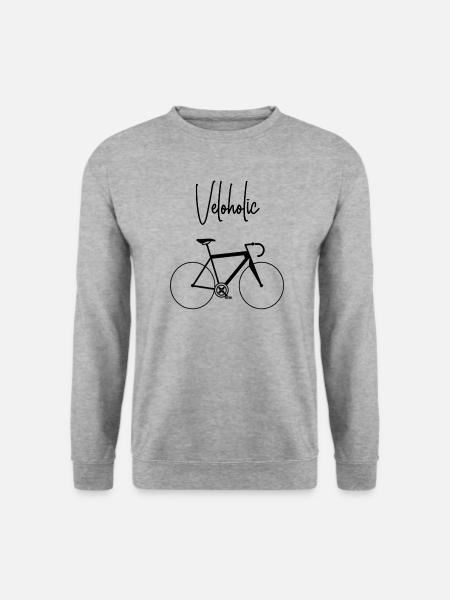 Fahrrad Rennrad Crossrad - Unisex Pullover - Weißgrau meliert