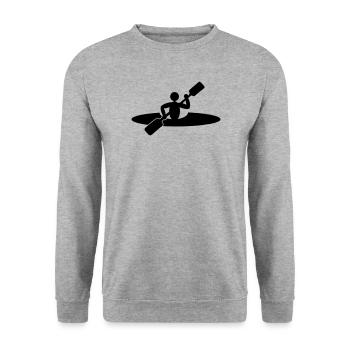 Canoe kayak - Unisex Sweatshirt - salt & pepper - Front - Alina (178cm) & Michal (187cm)