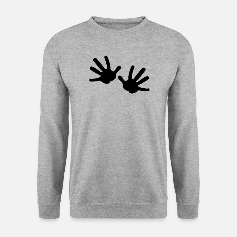 Two hands - Unisex Sweatshirt - salt & pepper