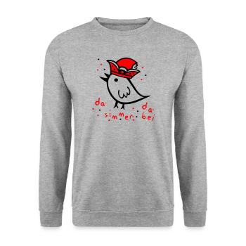 Carnival, Carnival, Confetti - Unisex Sweatshirt - salt & pepper - Front - Alina (178cm) & Michal (187cm)