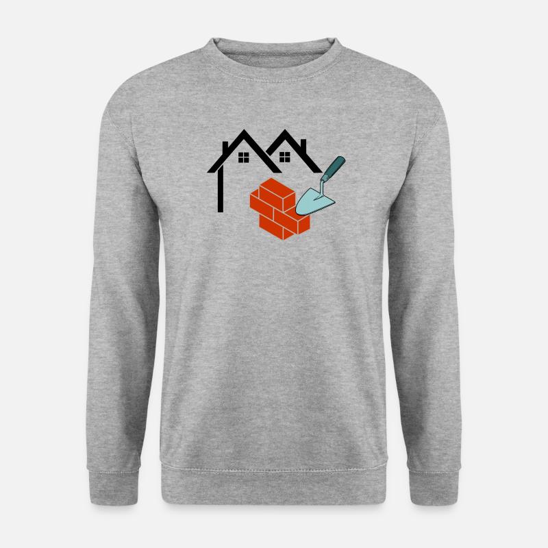 Mason Logo - Unisex Pullover - Weißgrau meliert