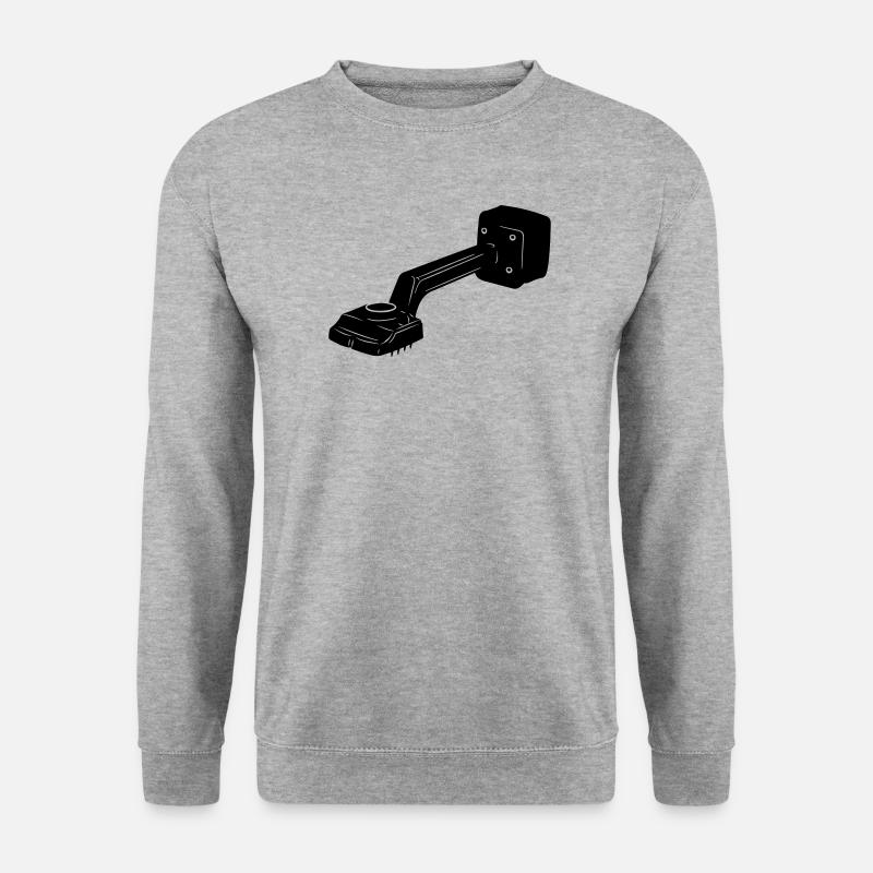 Teppichspanner Logo für Teppichläufer - Unisex Pullover - Weißgrau meliert