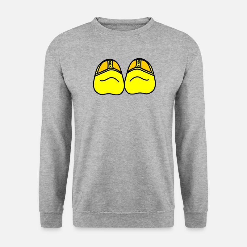 Clogs - Unisex Pullover - Weißgrau meliert