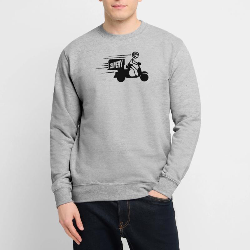 Scooter-Paket oder SMS-Lieferung Unisex Pullover
