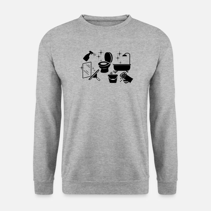 Reiniger 7 - Unisex Pullover - Weißgrau meliert