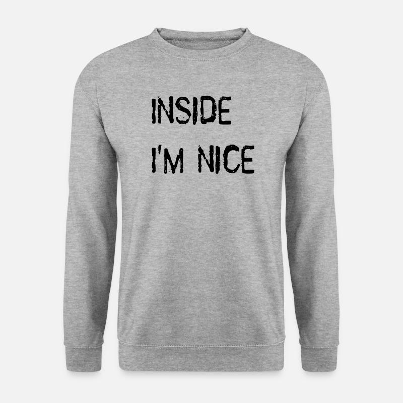 Inside I'm nice. - Unisex Sweatshirt - salt & pepper