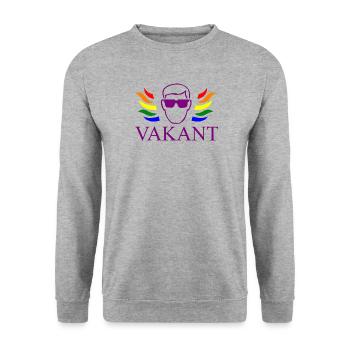 Vacant / Vacant Type - Unisex Sweatshirt - salt & pepper - Front - Alina (178cm) & Michal (187cm)