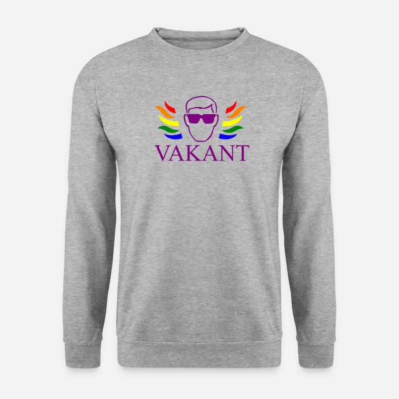 Vakant / Vacant Typ - Unisex Pullover - Weißgrau meliert