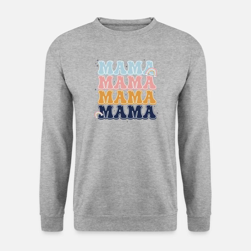 Pastel Mama Rainbow Letters - Unisex Sweatshirt - salt & pepper