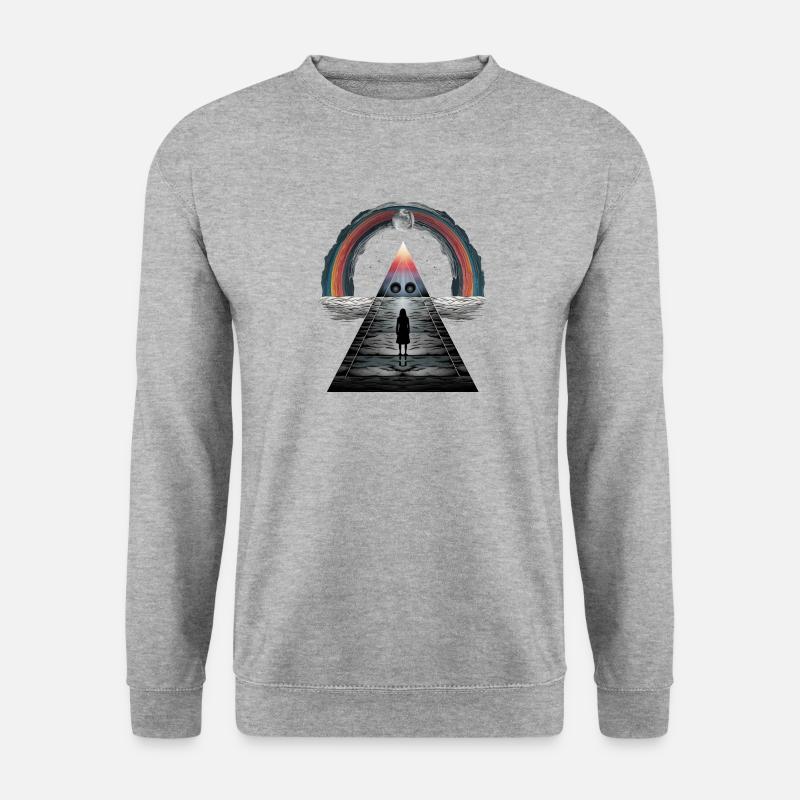 Rainbow Pyramid Moonlight Tango Dodgy - Unisex Sweatshirt - salt & pepper