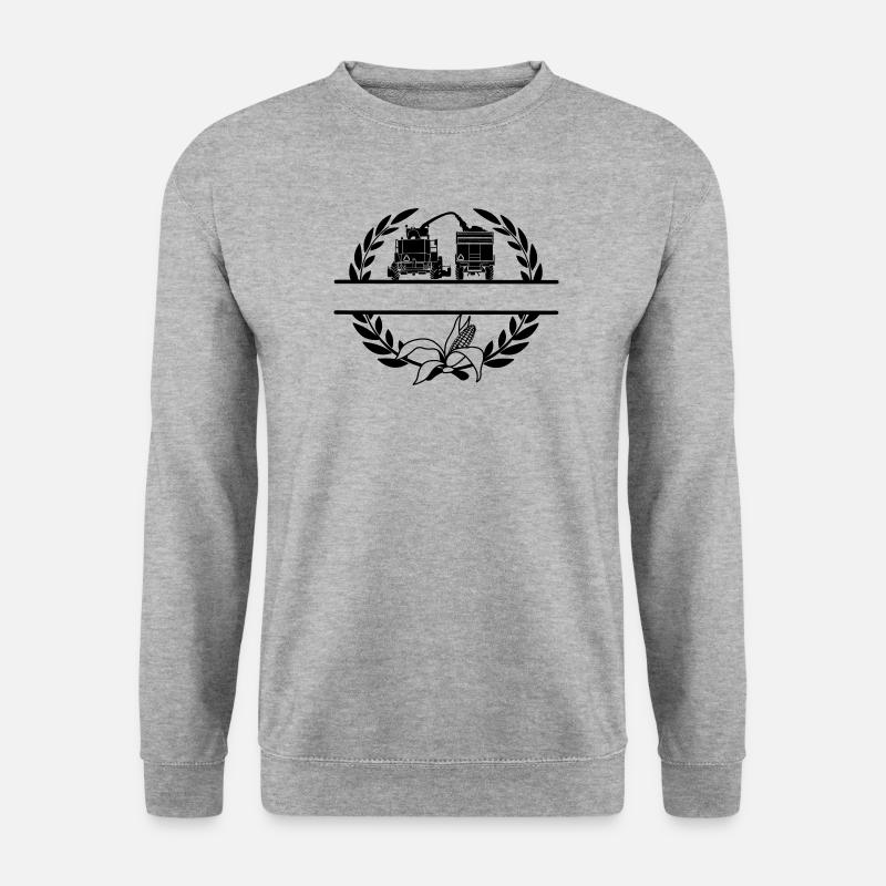 Maishäcksler im Lorbeerkranz - Unisex Pullover - Weißgrau meliert