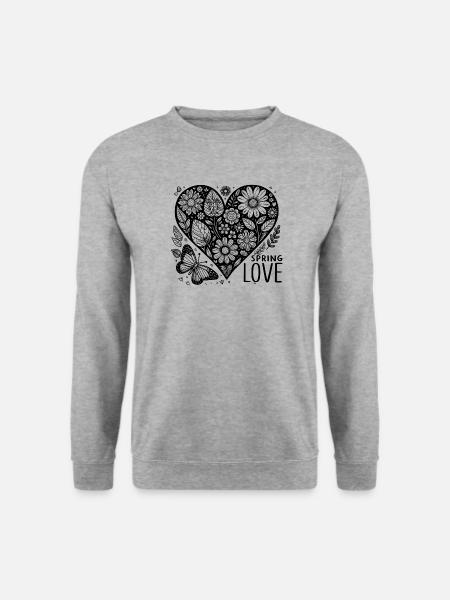 spring love - Unisex Sweatshirt - salt & pepper