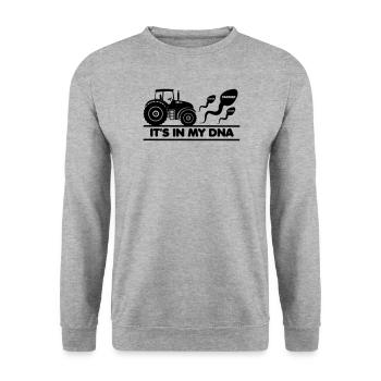 Agriculteur, c’est dans mon ADN - Sweat-shirt Unisexe - gris chiné - Devant - Alina (178cm) & Michal (187cm)