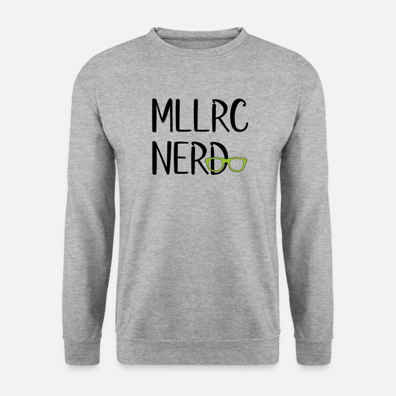 T-Shirt - "MLLRC" Mallorca Nerd - Unisex Pullover - Weißgrau meliert