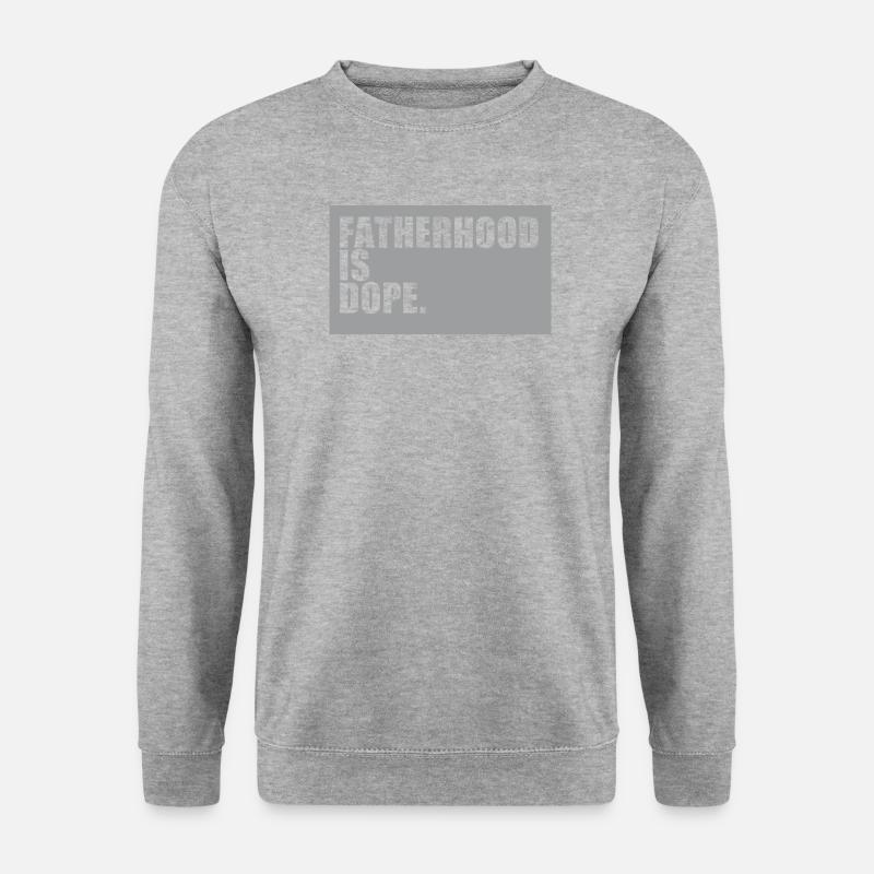 Fatherhood - Unisex Pullover - Weißgrau meliert