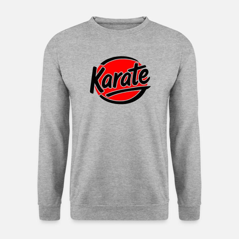 Karate - Unisex Pullover - Weißgrau meliert