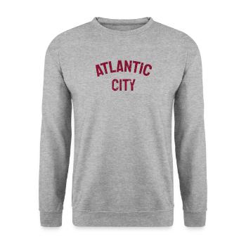 Atlantic City - Est. 1854 - New Jersey - USA - Unisex Sweatshirt - salt & pepper - Front - Alina (178cm) & Michal (187cm)