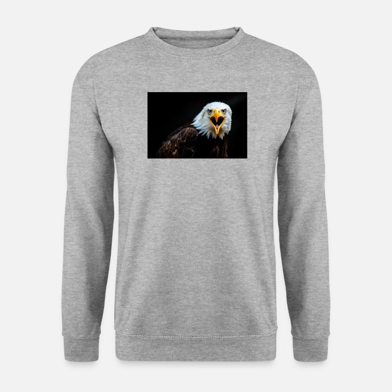 Angry Eagle Look - Unisex Sweatshirt - salt & pepper