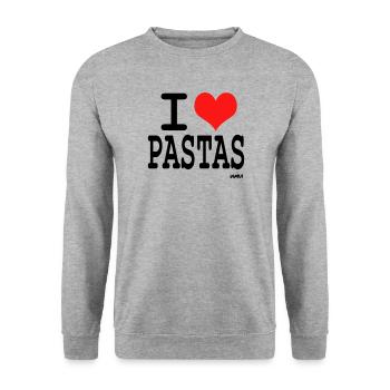 pastas - Unisex Sweatshirt - salt & pepper - Front - Alina (178cm) & Michal (187cm)