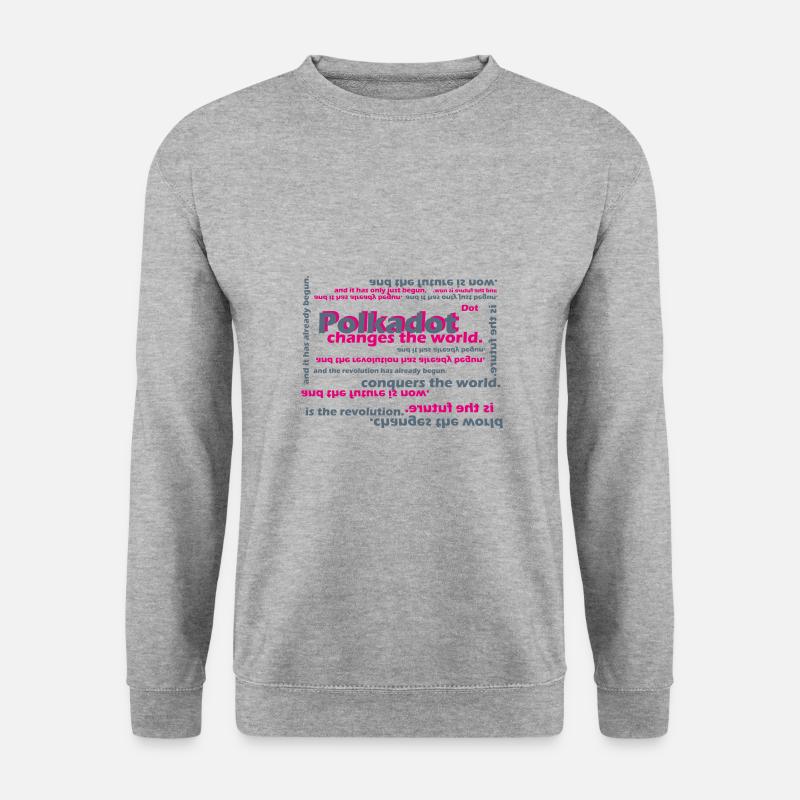 Polkadot Dot DeFi - Unisex Pullover - Weißgrau meliert
