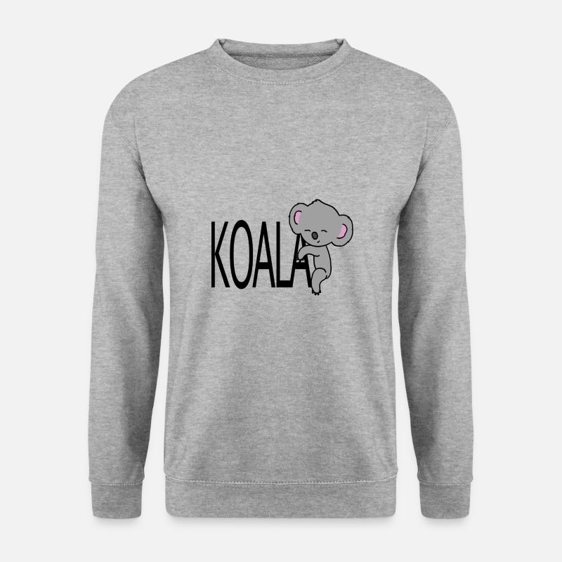Koala - Unisex Pullover - Weißgrau meliert