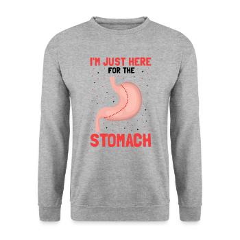 Gastric Bypass and Gastric Bypass Operation Design - Unisex Sweatshirt - salt & pepper - Front - Alina (178cm) & Michal (187cm)