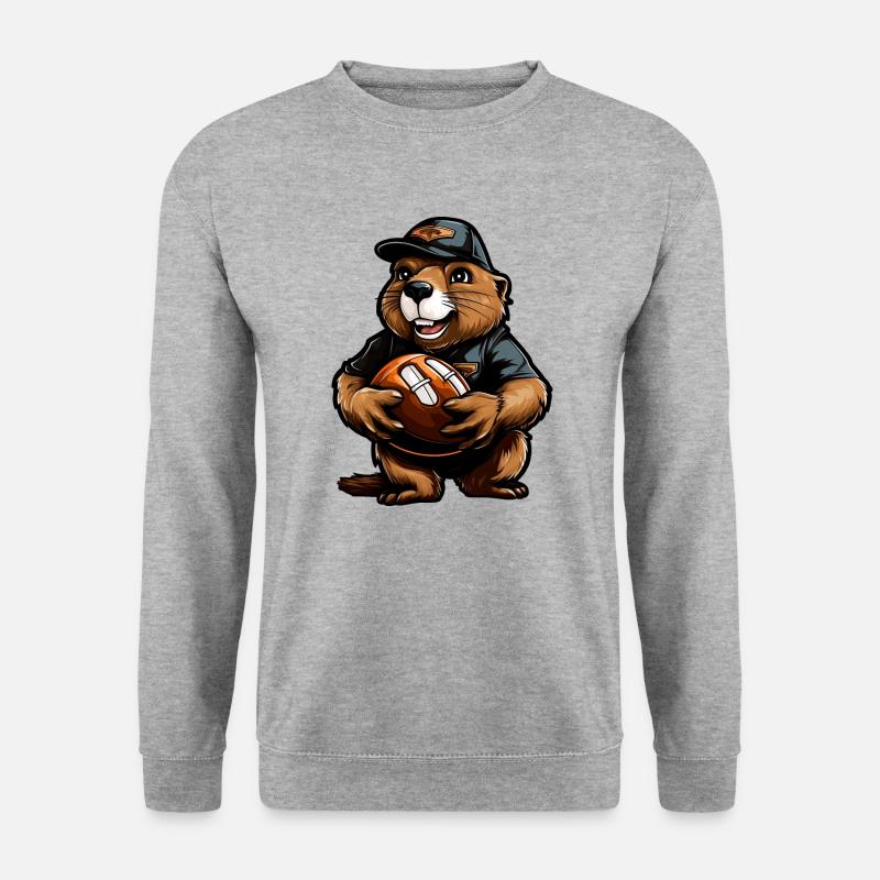 Rugby Beaver - Unisex Sweatshirt - salt & pepper
