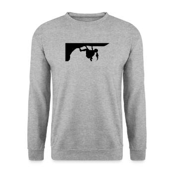 Climber - Unisex Sweatshirt - salt & pepper - Front - Alina (178cm) & Michal (187cm)