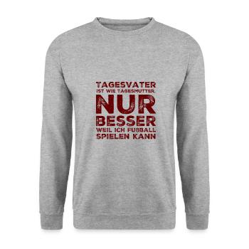 Père de famille Cadeau Idée cadeau - Sweat-shirt Unisexe - gris chiné - Devant - Alina (178cm) & Michal (187cm)
