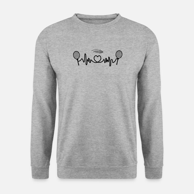 Badminton Cardio - Unisex Pullover - Weißgrau meliert
