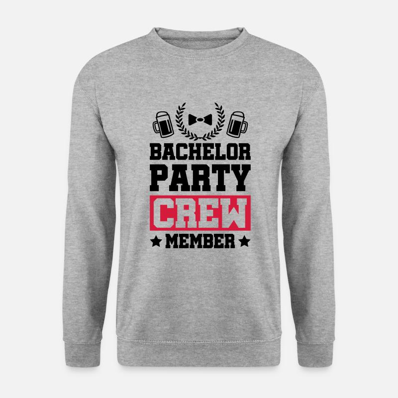 bachelor party crew - Unisex Pullover - Weißgrau meliert