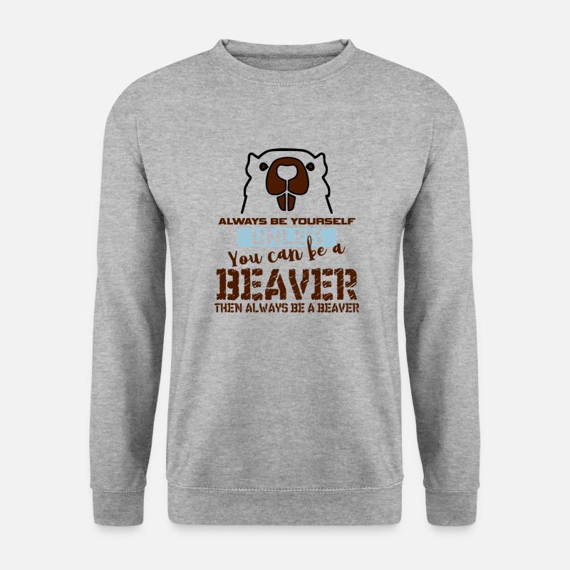 Beaver Gift - Unisex Sweatshirt - salt & pepper