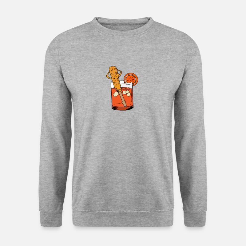 Schruabenzieher Getränk - Unisex Pullover - Weißgrau meliert