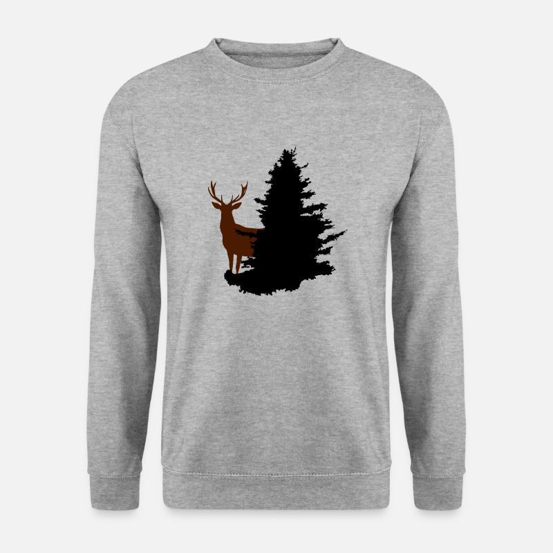 Deer in the woods - Unisex Sweatshirt - salt & pepper