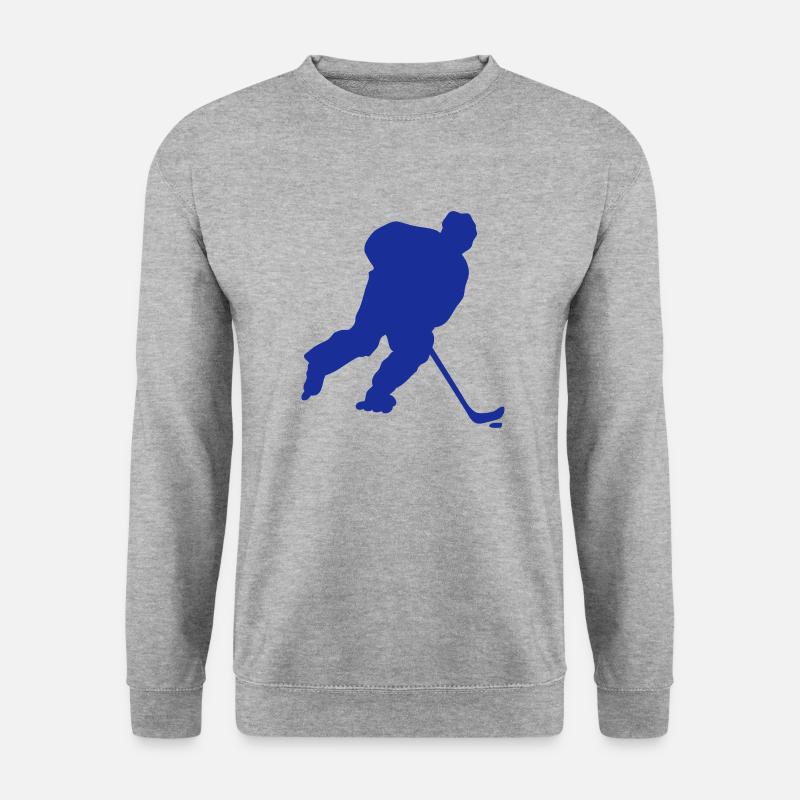 Inline inline eishockey figur roller - Unisex Pullover - Weißgrau meliert