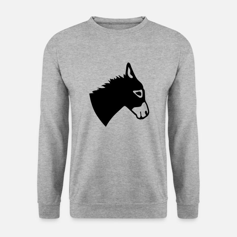 Bourrique - Sweat-shirt Unisexe - gris chiné