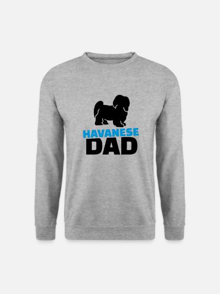 Havanese Dad - Sweat-shirt Unisexe - gris chiné