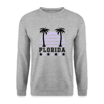 florida - Sweat-shirt Unisexe - gris chiné - Devant - Alina (178cm) & Michal (187cm)