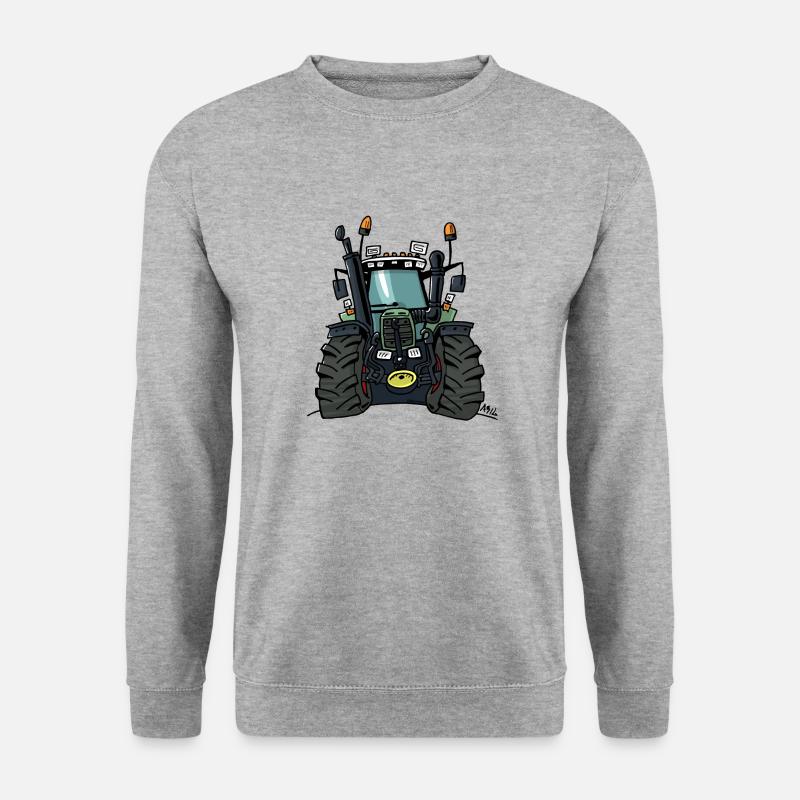 0255 F 824 - Unisex Pullover - Weißgrau meliert