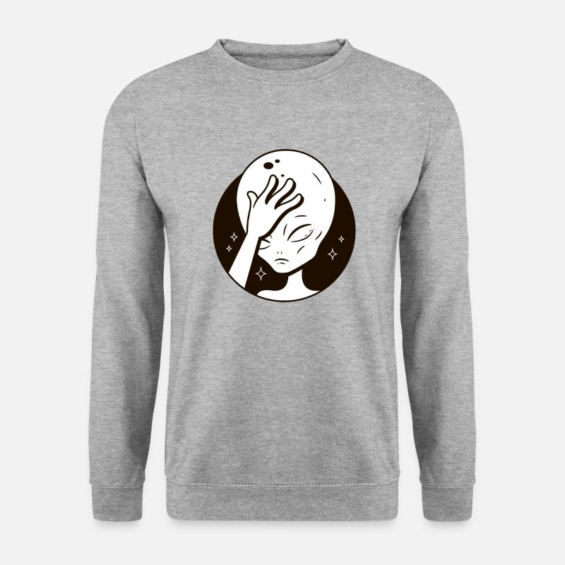 Facepalm Alien - Unisex Sweatshirt - salt & pepper