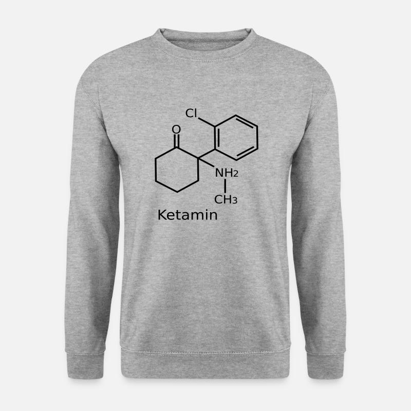Ketamin - Unisex Pullover - Weißgrau meliert