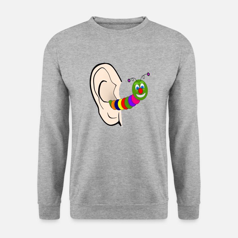Ohrwurm - Unisex Pullover - Weißgrau meliert