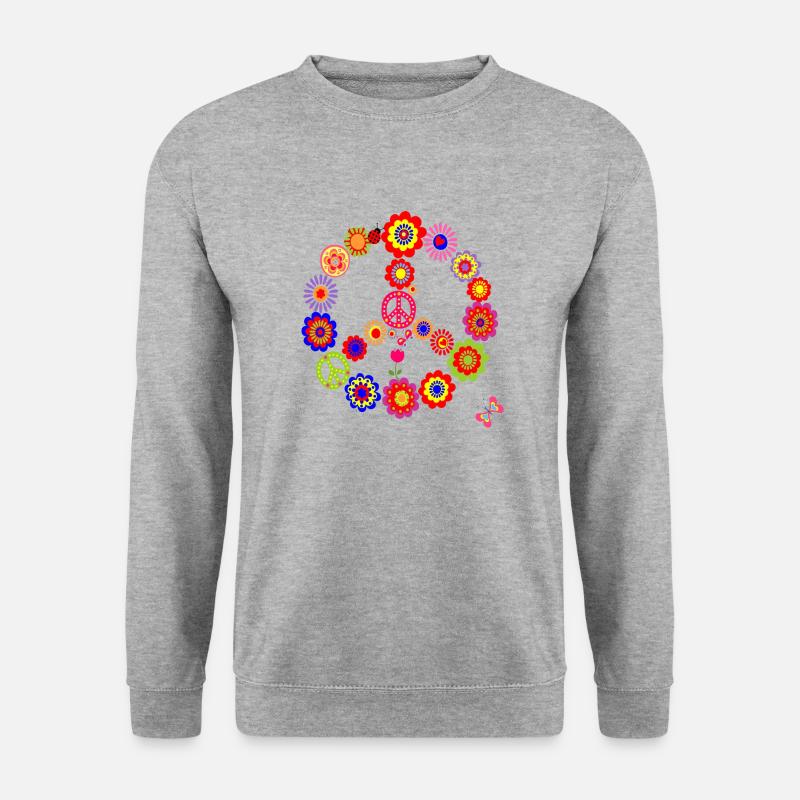 Love-Romance - Unisex Pullover - Weißgrau meliert